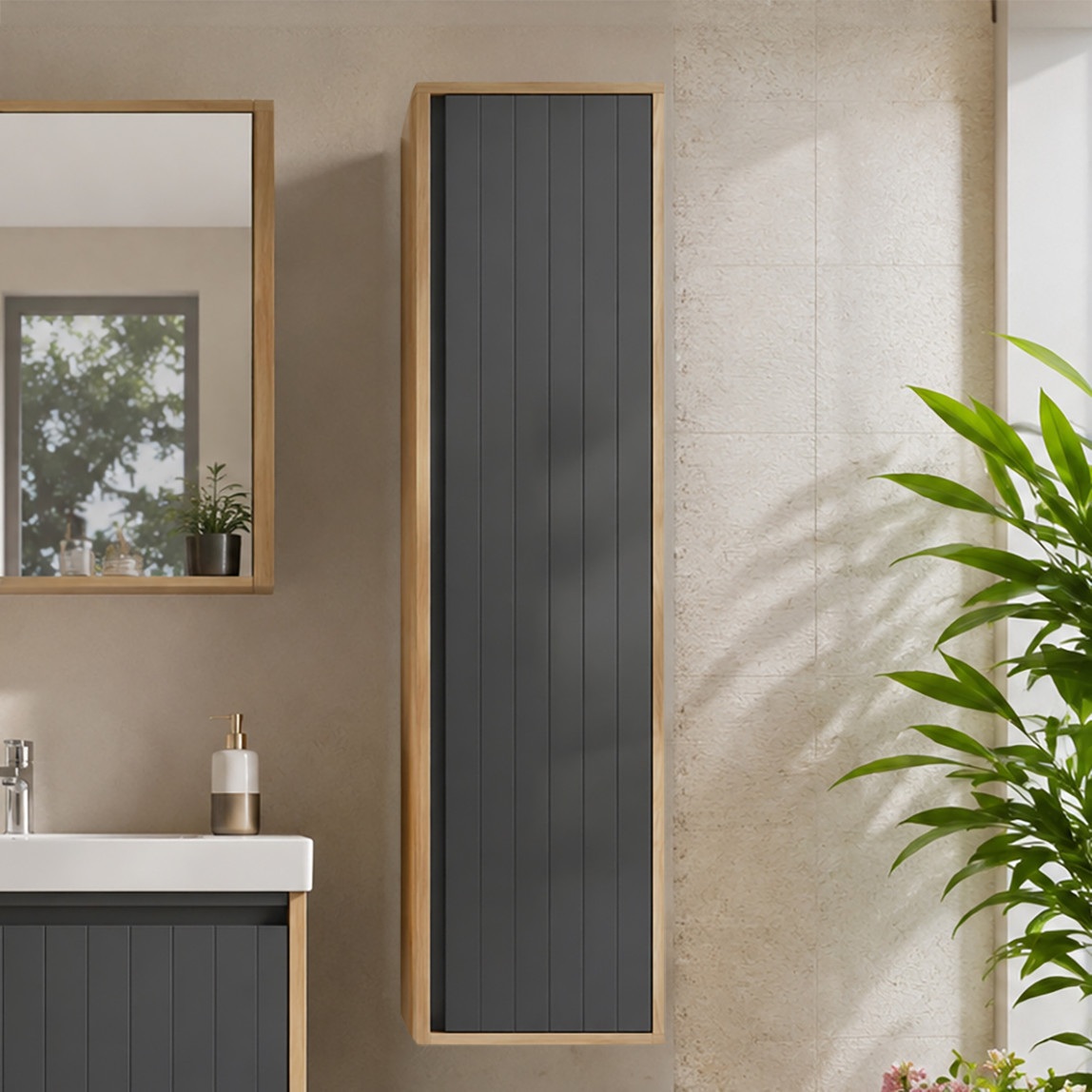 Bonitobagno Prato 40 cm Banyo Boy Dolabı Antrasit — Ürün görünümü