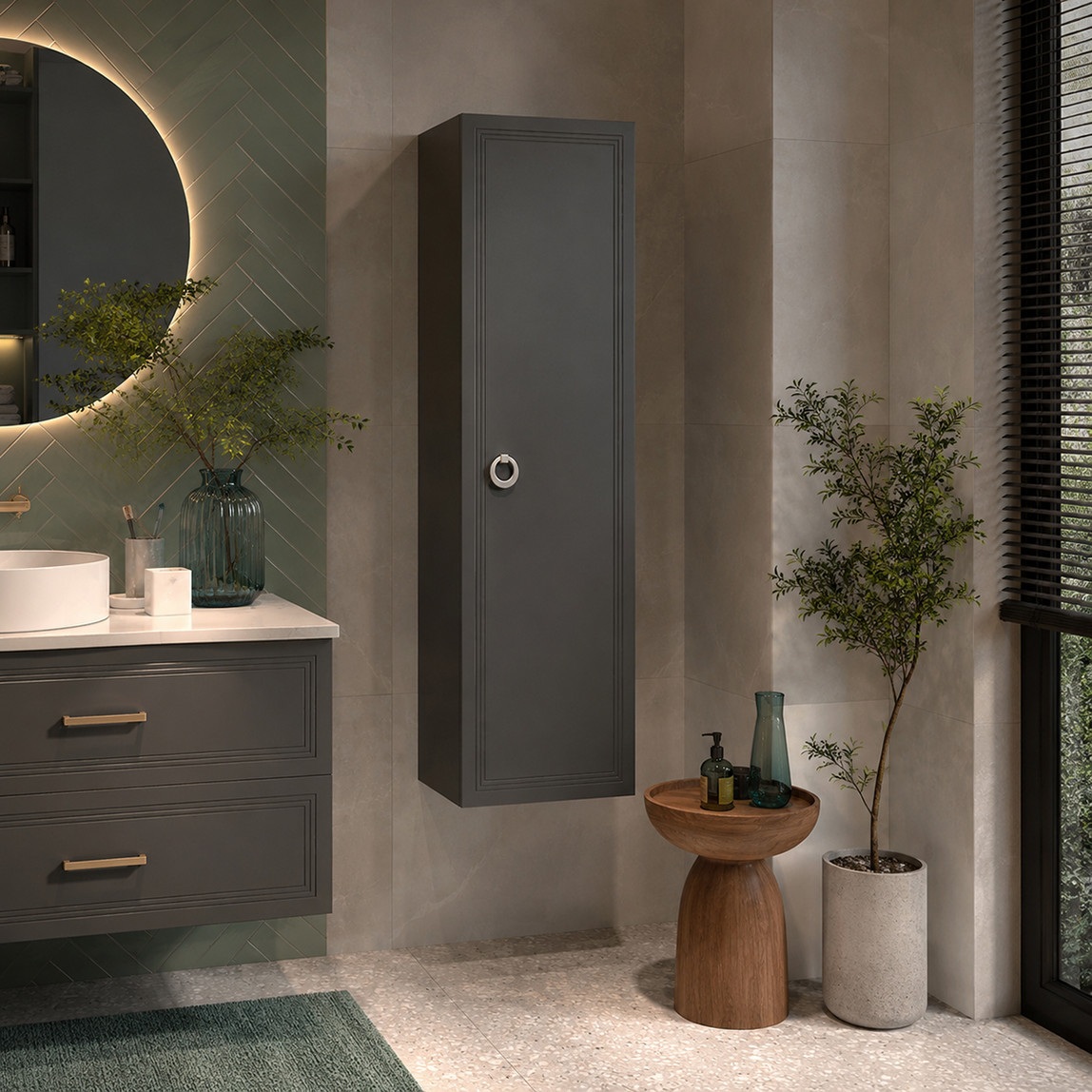 Bonitobagno Livorno 40 cm Banyo Boy Dolabı Antrasit — Ürün görünümü