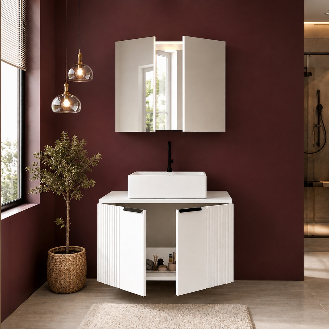 Fly Chester 80 cm MDF Banyo Dolabı — Ürün görünümü