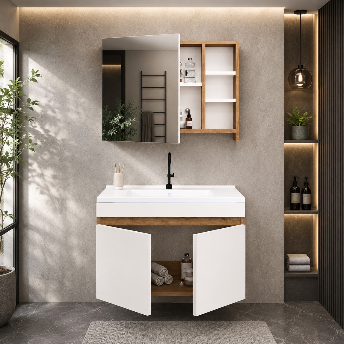 Fly Saura 80 cm MDF Banyo Dolabı — Ürün detayı