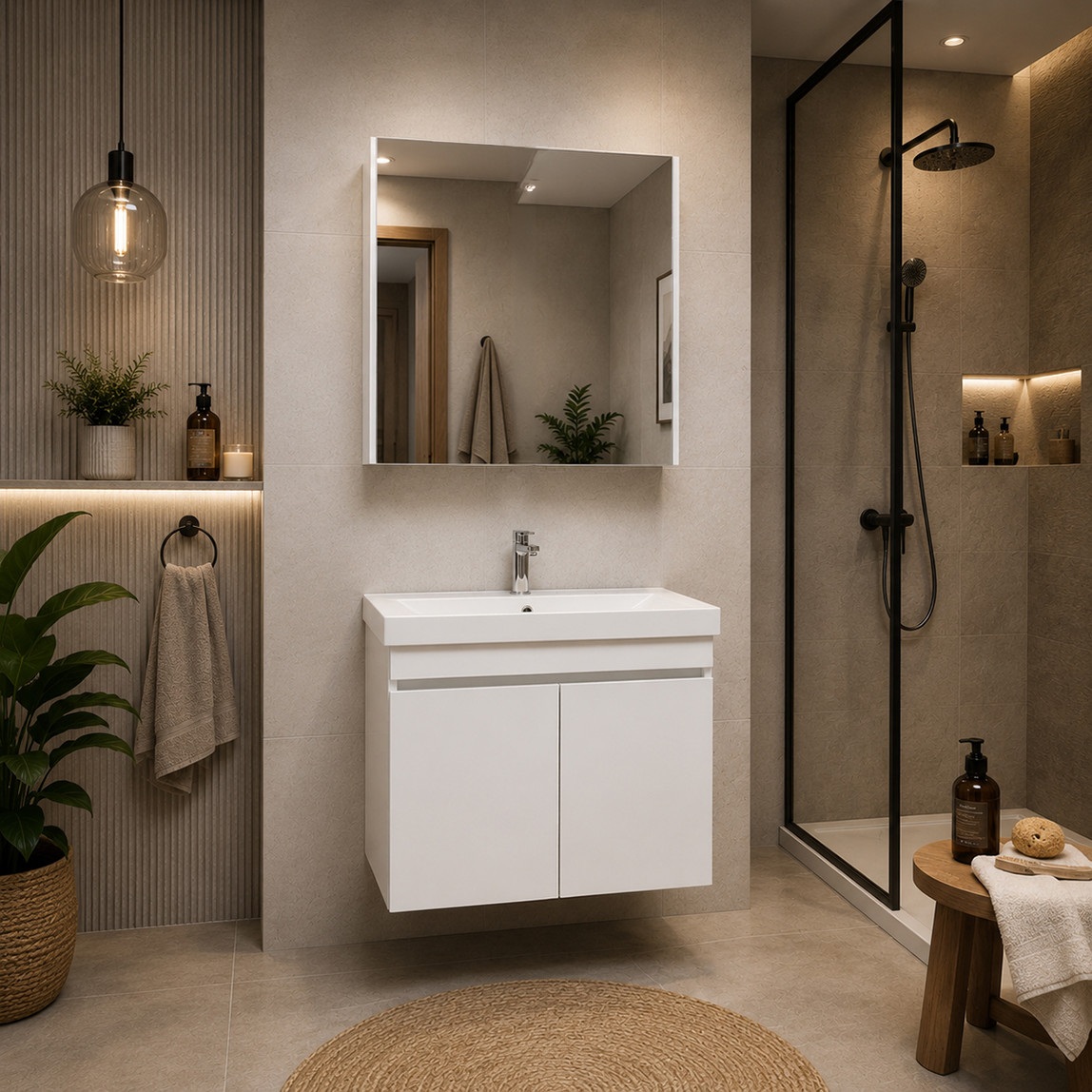 Pearl Aynalı 60 cm Banyo Dolabı — Ürün görünümü